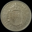 1959 Copper Nickel Half Crown Coin of United Kingdom.