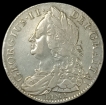 1745 Silver Half Crown Coin of George II of United Kingdom.