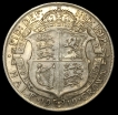 1919 Silver Half Crown Coin of King George V of United Kingdom.