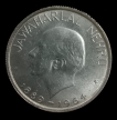 Bombay Mint 50 Paise of Commemorative Coin of Jawaharlal Nehru of 1964.