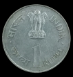 Calcutta Mint One Rupee Commemorative Coin of Jawaharlal Nehru if 1964.