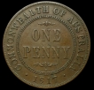 Australia 1 Penny of King George V of 1917.