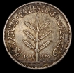 Silver 100 Mils Coin of Israel-British Palestine of 1939.