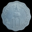 Calcutta Mint Ten Paise Commemorative Coin of Save For Development of 1977.
