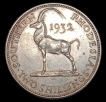 Zimbabwe Silver 2 Shillings Coin of George V of 1932.