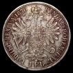 Austria Habsburg 1 Florin Coin of Franz Joseph I of 1876.