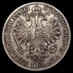 Austria Habsburg 1 Florin Coin of Franz Joseph I of 1861