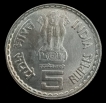Hyderabad-Mint-5-Rupees-Commemorative-Coin-of-Dadabhai-Naoroji-of-2002.