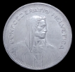 Silver 5 Francs Coin of Switzerland of 1939.