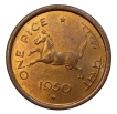 Republic India One Pice 1950 Bombay Mint. 