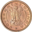 Republic India one Pice 1954 Bombay Mint.