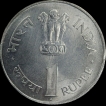 1 Rupee Jawaharlal Nehru 1964 Bombay Mint UNC.