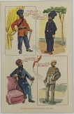 Multi-Colour-Picture-Post-Card-Punjab-Kotwal-&-Constable,-Punjab,-Bengal.