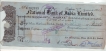NATIONAL BANK OF INDIA LTD CHEQUE MADRAS ISSUED IN 1952