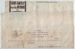 TELEGRAPH FORM TIED WITH 6A &2RS ARCHIOLOGICAL SERIES STAMPS
