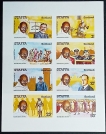Gandhi Scotland Imperf Miniature Sheet of World wide Leaders.