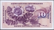 1977 Ten Francs Bank Note of Switzerland.
