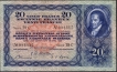 1950 Twenty Francs Bank Note of Switzerland.