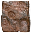 Copper Punch Mark from Ujjaini Region Mauryan Period 250-100 BC Mahakal Type