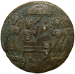 Brass-Temple-token-Ramatanka(18th-Cen.-AD)-with-Lord-Ramas-Coronation-Ceremony