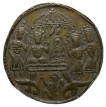 Brass-Temple-token-Ramatanka(18th-Cen.-AD)-with-Lord-Ramas-Coronation-Ceremony