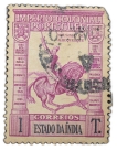 Postal-Stamp-of-India-Portugues---Purple-1-Tanga-Used-as-per-Image.