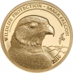 Mongolia 2016 Wildlife Protection Saker Falcon 0.5 Gold Coin