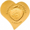 PALAU 2008 1$ EVERLASTING LOVE HEART 0.5 GRAMS GOLD COIN