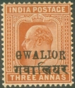 GWALIOR-KEVII-1903-1911-3a-Orange-brown,-Tall-