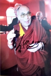 Rare Hand Signed autograph photo of his holiness Dalai Lama