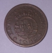 1952 Indo-Portuguese Bronze Tanga Coin of Republica.