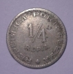 1952 Indo-Portuguese Copper-Nickel Quarter Rupia Coin of Republica.