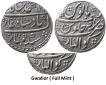Mughal ; Muhammad Shah, Silver Rupee Mint : Gwalior ( Full Mint 