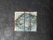 India-1866-72-Queen-Victoria-1/2-Anna-Blue,-Small-Service