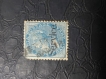 India-1866-72-Queen-Victoria-1/2-Anna-Blue,-Small-Service