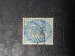 India-1866-72-Queen-Victoria-1/2-Anna-Blue,-Small-Service
