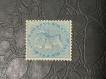 India 1873 Queen Victoria 1/2 Anna Blue Die II MH/VF/XF