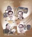 Golden-Voices-of-Yesteryear-Miniature-Sheet-of-India-issued-in-2003,-MNH.