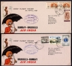 Rare-1967-First-Flight-Cover-of-Bombay-to-Brussecls