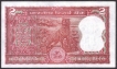 Two Rupees Note of 1985-1990 Signed by S. Venkitaramanan.