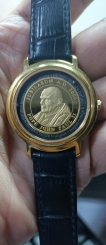 Pope John Paul II Gentlemen Vintage Gold Watch By Titan