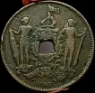 1887 Bronze One Cent Coin of British North Borneo.