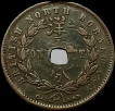 1887 Bronze One Cent Coin of British North Borneo.