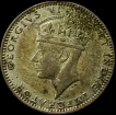1943 Silver Fifty Cents Coin of East Africa.