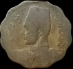 Bronze Ten Milliemes Coin of Egypt.