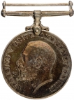 First World War Silver Medal of King George V Awarded to Santa Singh.