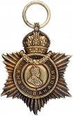 Extremely Rare Khan Bahadur Series Silver star Medal of King George Vth.