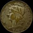 1913 Silver Fifty Centavos Coin of Portugal.