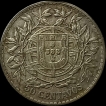 1913 Silver Fifty Centavos Coin of Portugal.