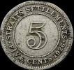 1926 Silver Five Cents Coin of Straits Settelment.